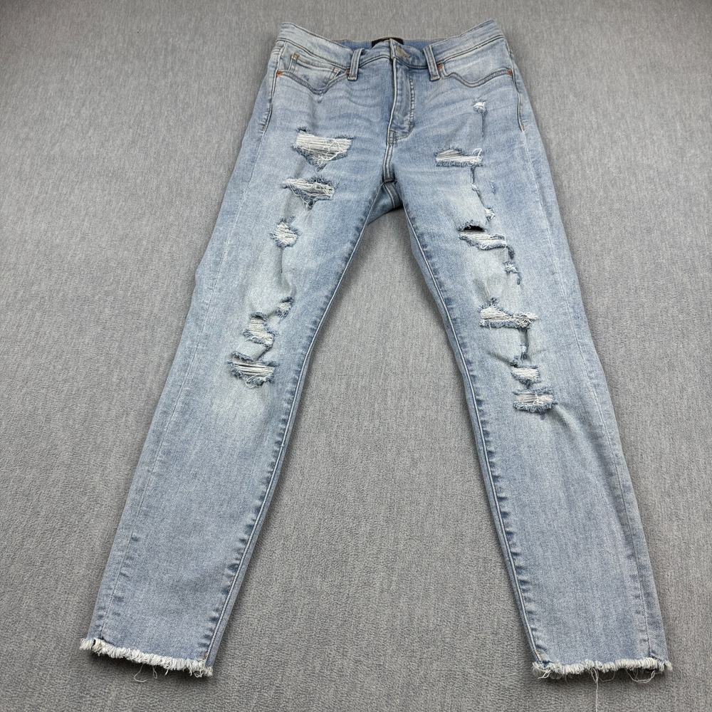 Lucky Brand Jeans Women 8/29 Fit 29x26 Denim Bridgette High Rise Skinny Distress